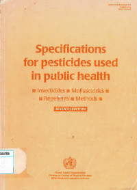 Specifications for Pesticides Used in Public Health