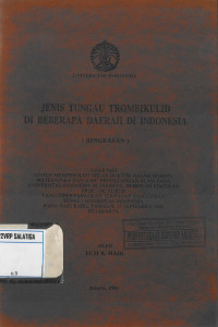 Jenis Tungau Trombikulid di Beberapa Daerah di Indonesia