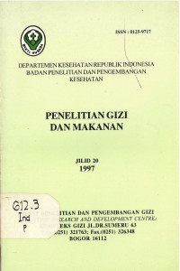 Penelitian Gizi dan Makanan