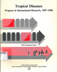 Tropical Diseases : Progress in International Research, 1989-1988