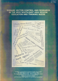 Disease Vector Control And Research In The South-East Asia Region: Education and Training Needs