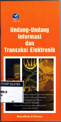 UNDANG-UNDANG INFORMASI DAN TRANSAKSI ELEKTRONIK