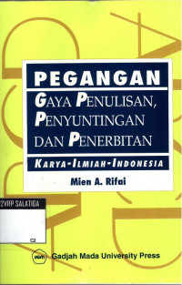 Pegangan gaya penulisan, penyuntingan dan penerbitan